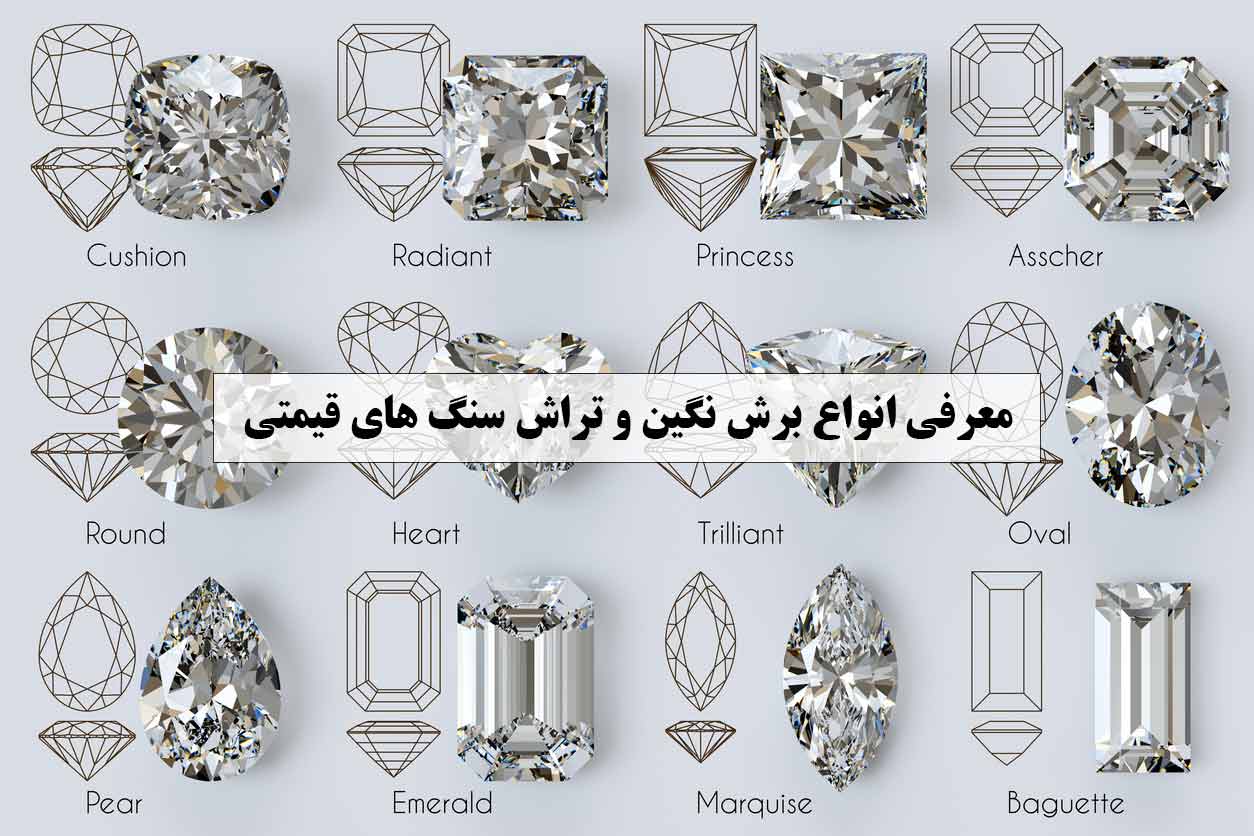 معرفی انواع برش نگین